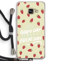 Don't forget to have a great day: Samsung Galaxy A3 (2016) Transparant Hoesje met koord