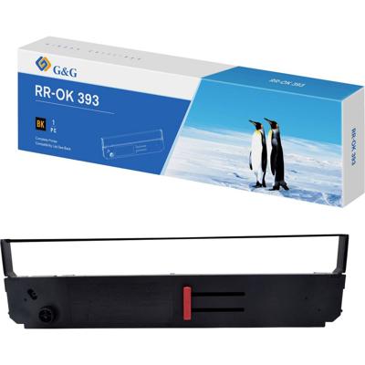 G&G Kleurtape RR-OK-393-BK-W-30M Geschikt voor apparatuur (merk): OKI Zwart 1 stuk(s)
