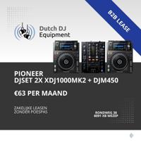 Pioneer Pioneer DJset 2x XDJ1000 Mk2 + DJm450 B2B lease