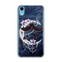 Vleermuizen Maan: iPhone XR Transparant Hoesje
