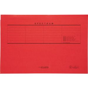 Vouwmap Secolor Folio ongelijk 225gr rood