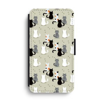 Katten: iPhone XS Max Flip Hoesje