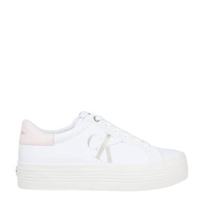 CALVIN KLEIN plateau sneakers wit/lichtroze CALVIN KLEIN plateau sneakers wit/lichtroze