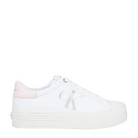 CALVIN KLEIN plateau sneakers wit/lichtroze - thumbnail