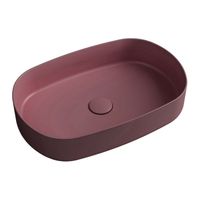 Wastafel Sapho Infinity 55x36 cm Mat Maroon