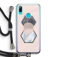 Creatieve toets: Huawei P Smart (2019) Transparant Hoesje met koord