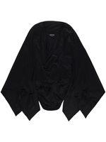 TOM FORD blouse à détail drapé - Noir TOM FORD blouse à détail drapé - Noir