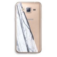 Gestreepte marmer: Samsung Galaxy J3 (2016) Transparant Hoesje