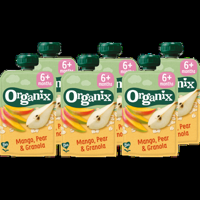 6 x Organix Knijpfruit Mango, peer & granola 6mnd bij Jumbo