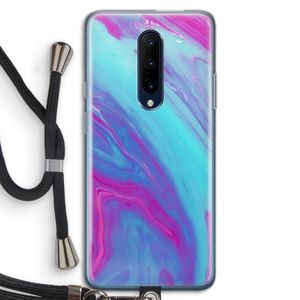 Zweverige regenboog: OnePlus 7 Pro Transparant Hoesje met koord