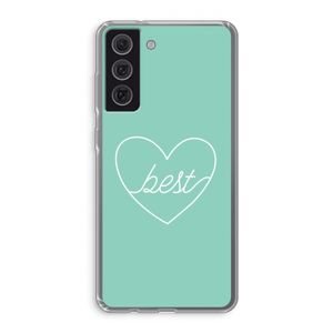 Best heart pastel: Samsung Galaxy S21 FE Transparant Hoesje