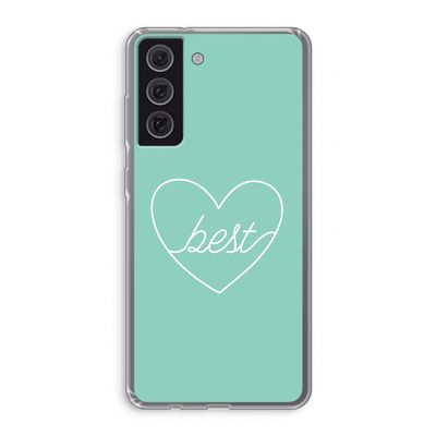 Best heart pastel: Samsung Galaxy S21 FE Transparant Hoesje