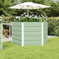 Plantenbak Pastel Groen 129 x 129 x 75 cm Staal