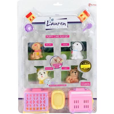 Lauren Deluxe puppies in koffer + geluid