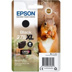 Epson Squirrel Singlepack Black 378XL Claria Photo HD Ink