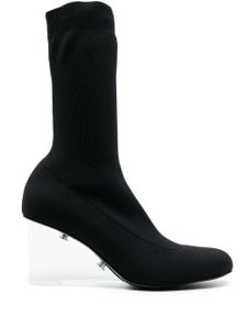 Alexander McQueen bottines Shard 115 mm à talon compensé - Noir