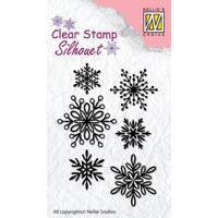 Nellie's Choice • silhouet clear stempels snowflakes