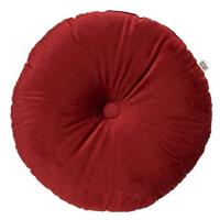 Dutch Decor Sierkussen rond Ø 40 cm velvet - OLLY - Merlot - rood