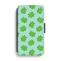 Groene blaadjes: iPhone XS Max Flip Hoesje