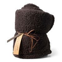Teddy plaid antraciet 160x120cm - thumbnail