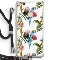 Kleurrijke papegaaien: Huawei Ascend P10 Lite Transparant Hoesje met koord