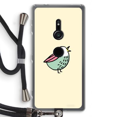 Birdy: Sony Xperia XZ2 Transparant Hoesje met koord