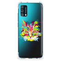 Samsung Galaxy M02s | A02s Stevig Bumper Hoesje Cat Color