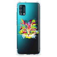 Samsung Galaxy M02s | A02s Stevig Bumper Hoesje Cat Color - thumbnail