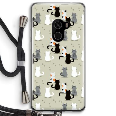 Katten: Xiaomi Mi Mix 2 Transparant Hoesje met koord