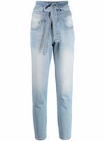 Philipp Plein jean slim à taille haute - Bleu