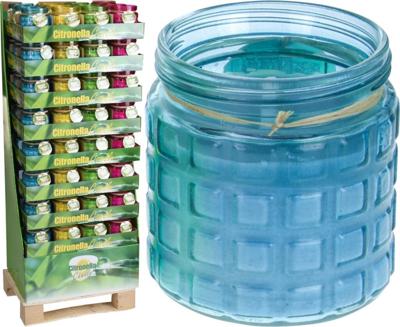 Home & Styling Homestyle citronella kaars in glazen pot branders
