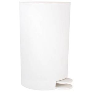 MSV kleine badkamer|toilet pedaalemmer - wit - 3L - 15 x 27 cm