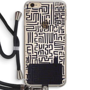 Moroccan Print: iPhone 6 / 6S Transparant Hoesje met koord