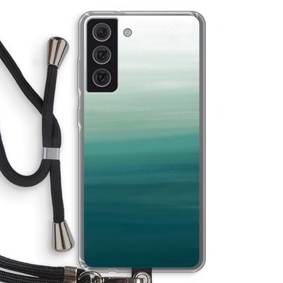 Ocean: Samsung Galaxy S21 FE Transparant Hoesje met koord