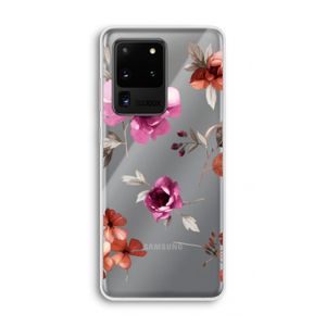 Geschilderde bloemen: Samsung Galaxy S20 Ultra Transparant Hoesje