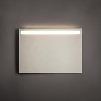 Adema Squared badkamerspiegel 100x70cm met bovenverlichting LED met spiegelverwarming en sensor schakelaar NAA002-N45B-100