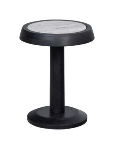 WOOOD Exclusive Bijzettafel 'Nanne' Marmer en mangohout, 36cm