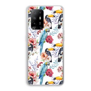 Bloemen tukan: Oppo A94 5G Transparant Hoesje