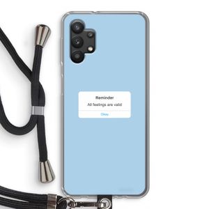 Reminder: Samsung Galaxy A32 5G Transparant Hoesje met koord