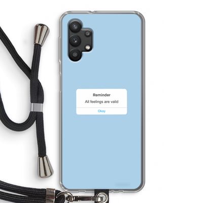 Reminder: Samsung Galaxy A32 5G Transparant Hoesje met koord