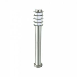 LED Tuinverlichting - Staande Buitenlamp - Nalid 4 - E27 Fitting - Rond - RVS - Philips - CorePro LEDbulb 827 A60 - 8W - Warm Wit 2700K