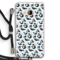 Zeemeermin: HTC U Play Transparant Hoesje met koord