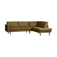 WOOOD Rodeo hoekbank rechts velvet Brass