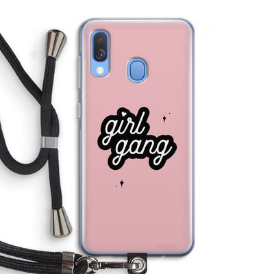 Girl Gang: Samsung Galaxy A40 Transparant Hoesje met koord