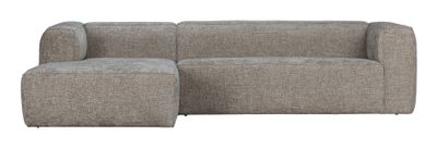 WOOOD Loungebank 'Bean' Links, Melange, kleur Travertin