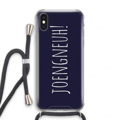 Joengneuh!: iPhone X Transparant Hoesje met koord