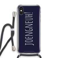 Joengneuh!: iPhone X Transparant Hoesje met koord