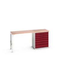Bott Verso Werkbank | 7 Lades | Breedte Lade 800mm | Multiplex | RAL 3004 - 16921954.24