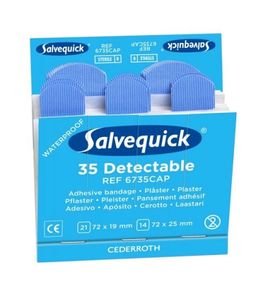 ATV Salvequick navulling detectie pleister - 6x35 stuks