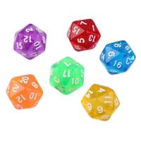50 PCS polyhedron outdoor bar familie partij spel dobbelstenen bordspel accessoires (willekeurige kleur Dlivery)